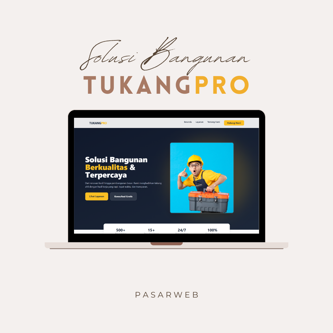 TukangPro - Professional Handyman Digital Interface